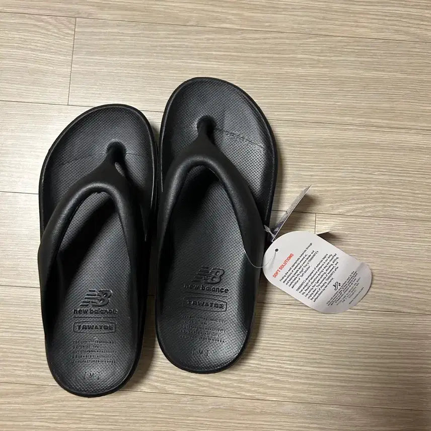 [BUNJANG] New Balance M240-255 Size Toe to Toe Flip Flop Sandals Black / 새상품 M240~255사이즈 뉴발란스 토앤토 플립 플랍 쪼리 블랙