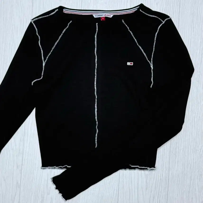 [BUNJANG] Tommy Jeans Black Women's Long Sleeve Top Size S / 타미진스 블랙 여성 긴팔 s