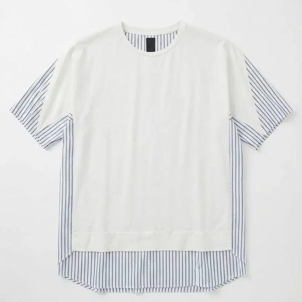 [BUNJANG] JUUN.J Module Stripe Combi T-Shirt / JUUN.J 모듈 스트라이프 콤비 티셔츠