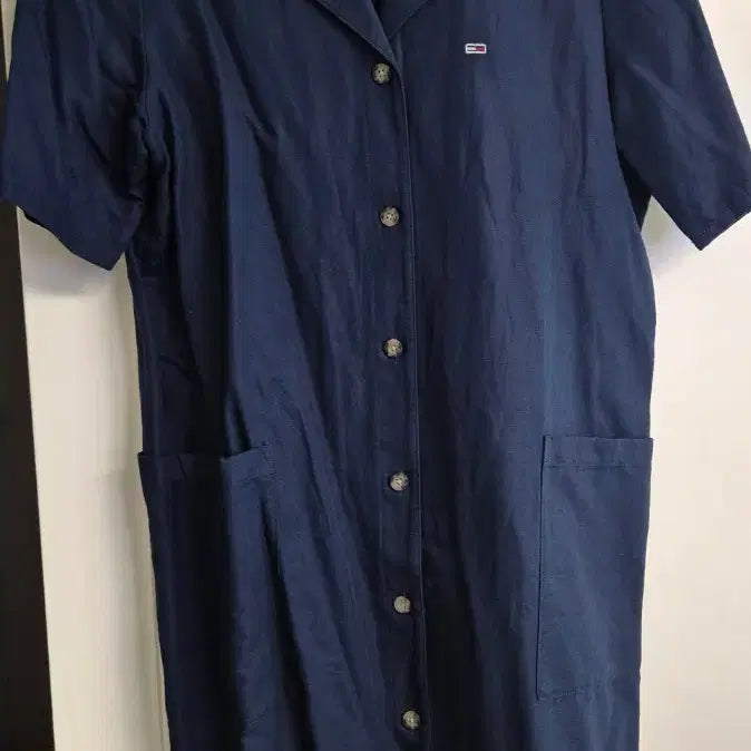 [BUNJANG] Tommy Jeans Navy Shirt Dress / 타미진스 네이비 셔츠 원피스