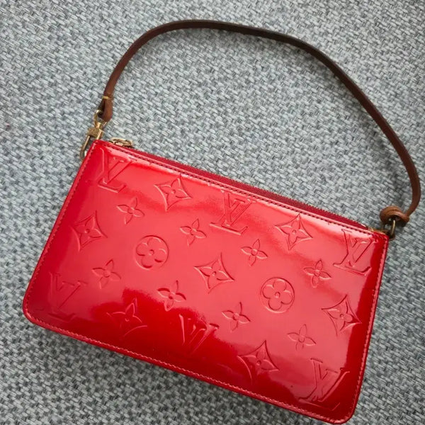 [BUNJANG] Louis Vuitton Vernis Pochette Red Handbag / 루이비통 베르니 레드 포쉐트