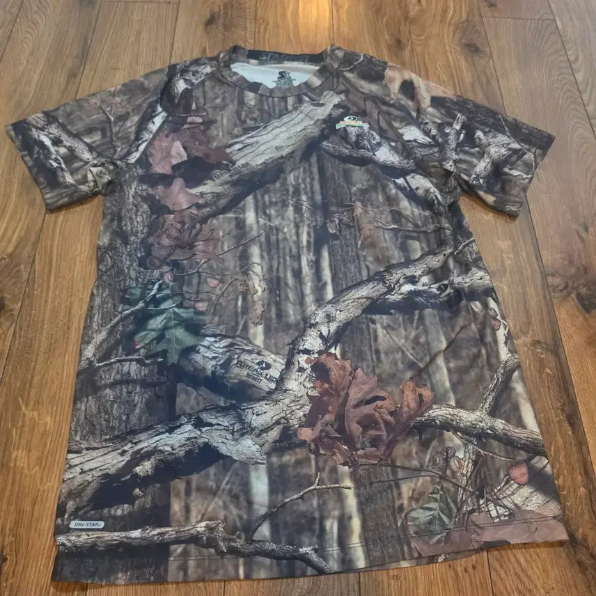 [BUNJANG] Starter Mossy Oak Camo Compression Short Sleeve Performance Shirt / 스타터 모시 오크 카모 컴프레션 셔츠 반소매기능성 스타 상태최상