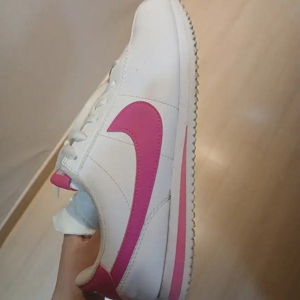 [BUNJANG] Nike Cortez White Pink Women's Shoes / 나이키 코르테즈 화이트 핑크 235