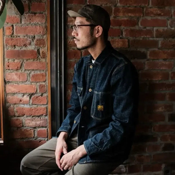 [BUNJANG] Trophy Clothing 2604 Denim Coverall Jacket (Size 40) / [Trophy Clothing]트로피클로딩 2604 데님 커버올 40