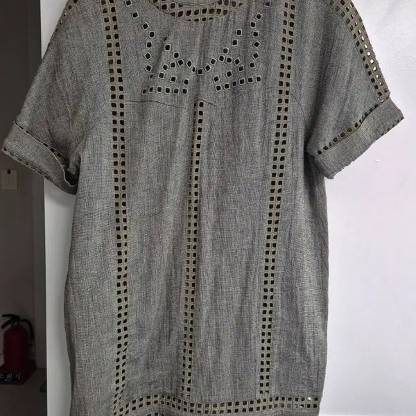[BUNJANG] SJSJ Punch Embroidery Midi Dress / 한섬sjsj펀칭자수 원피스