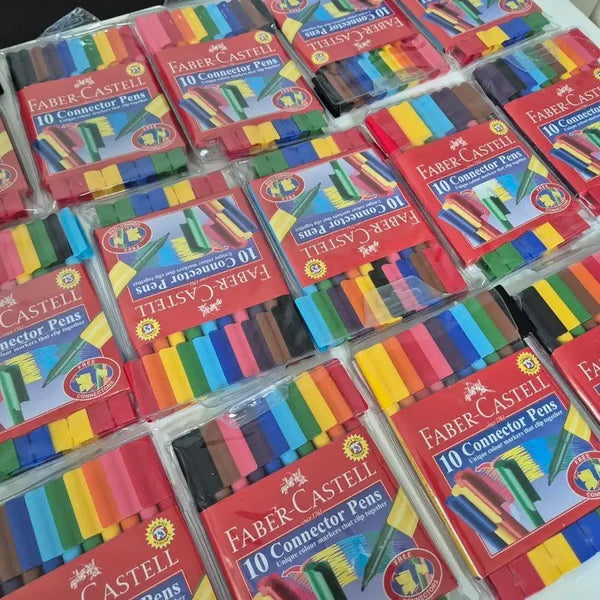 [BUNJANG] Faber-Castell Connector Pens 10 Colors Bundle Set / 파버카스텔 커넥터 사인펜 10색  15개일괄