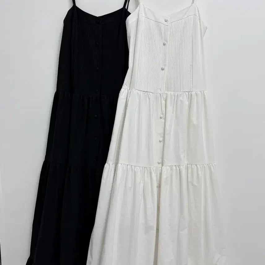[BUNJANG] Bundle Set Two-Color Long One-Piece Dress / (2개일괄)롱원피스