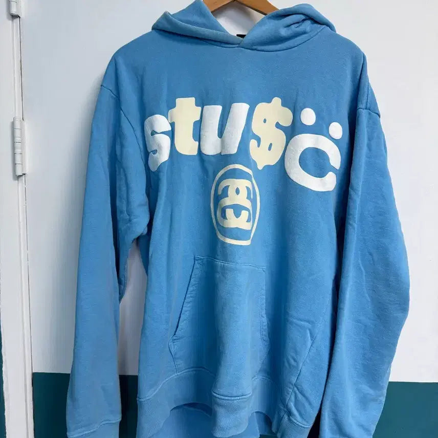 [BUNJANG] Stussy x CPFM 8-Ball Hoodie Blue / 스투시 x CPFM 8볼 후드 블루