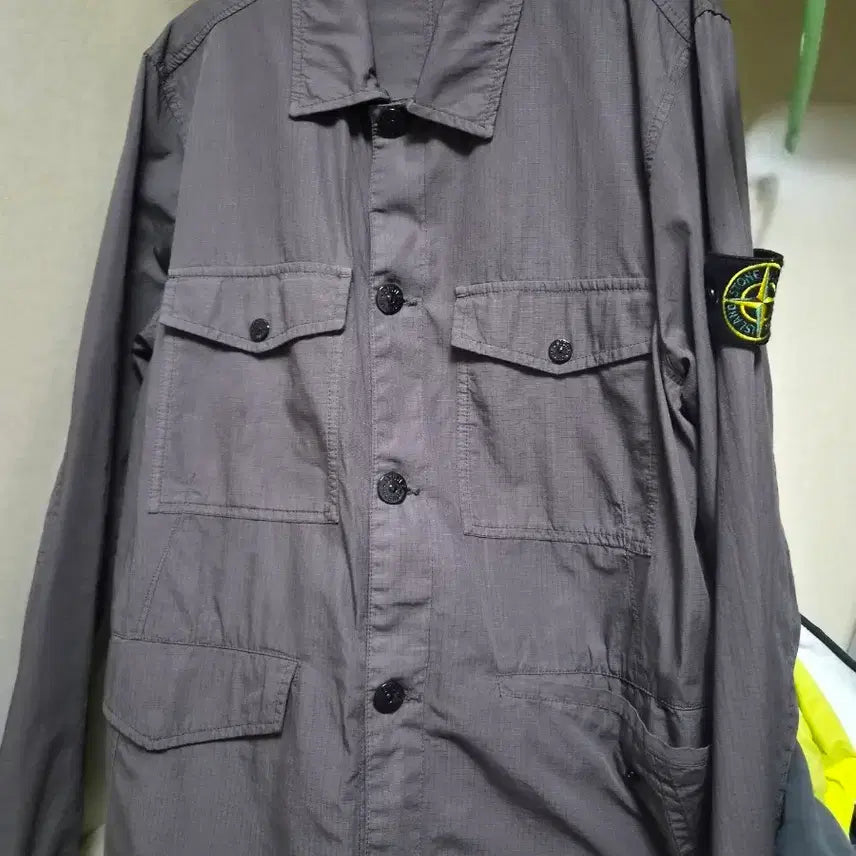 [BUNJANG] Stone Island Shirt Grey M / 스톤아일랜드 셔츠 그레이 M