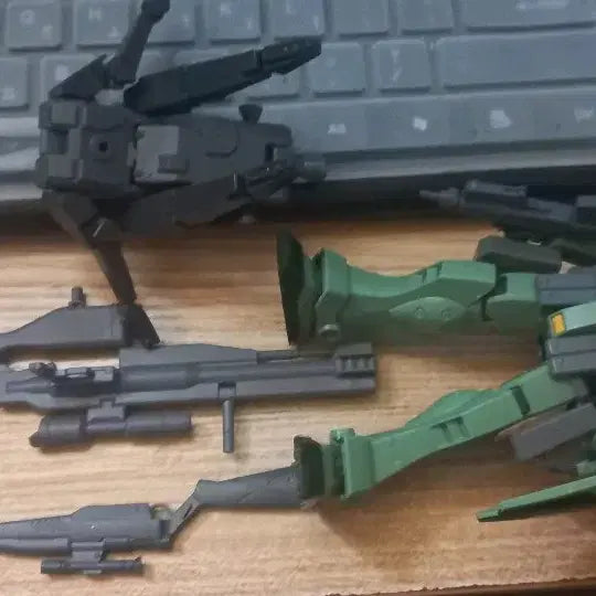 [BUNJANG] HG Build Series Jim Sniper K9 & Shin Burning Gundam (Pre-Assembled) / =가조립= HG빌드 시리즈 짐 스나이퍼 K9,신 버닝건담