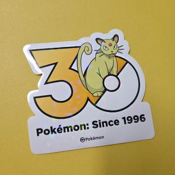 [BUNJANG] Pokemon 30th Anniversary Persian Logo Sticker / 포켓몬 30주년 페르시온 로고스티커
