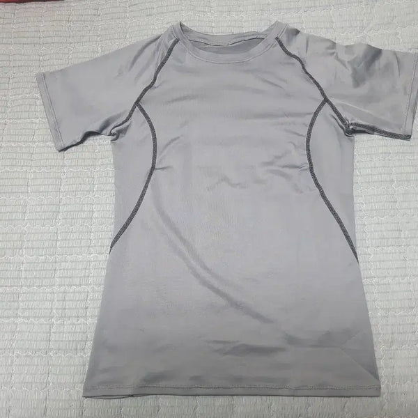 [BUNJANG] Functional Short Sleeve T-Shirt - Gray, Size S / 회색 기능성 반팔티 S 사이즈