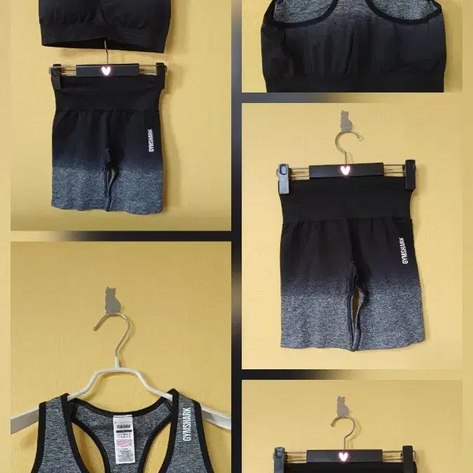 [BUNJANG] Gymshark Ombre Bra Top & Shorts Set / 정품! 새상품 짐샤크 여성 옴브레브라탑&쇼츠