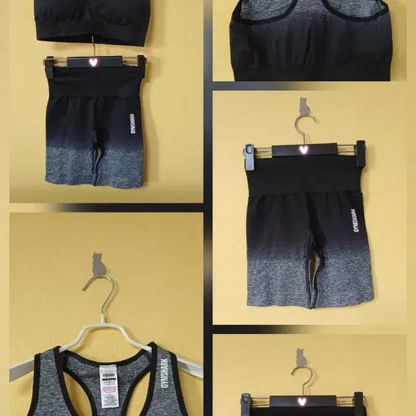 [BUNJANG] Gymshark Ombre Bra Top & Shorts Set / 정품! 새상품 짐샤크 여성 옴브레브라탑&쇼츠