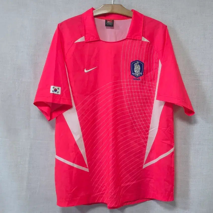 [BUNJANG] Nike 2002 World Cup South Korea National Football Team Jersey (Size 95) / 나이키 2002 월드컵 대한민국 국대 축구 유니폼 져지 태극기 패치 95