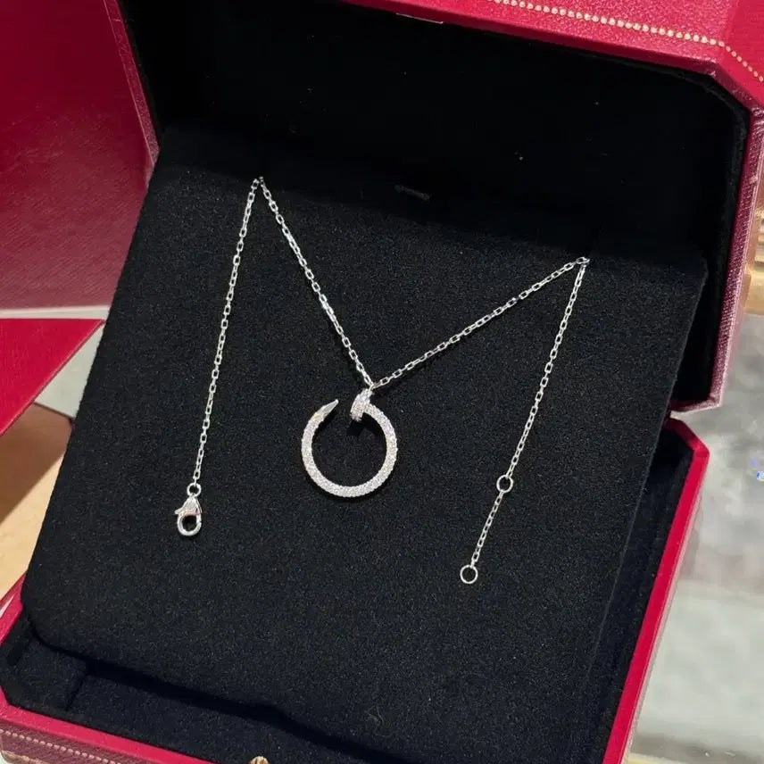 [BUNJANG] Cartier 18K White Gold Diamond Necklace / 까르띠에 18K 골드 다이아몬드 목걸이 커플용 화이트골드