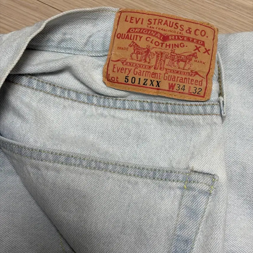 [BUNJANG] Levi's 501ZXX Light Wash Jeans W34 L32 / 리바이스 501ZXX 연청 청바지 W34 L32