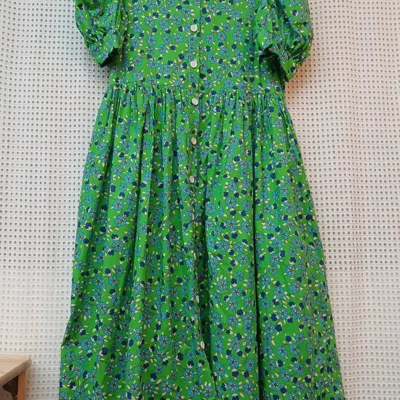 [BUNJANG] Puff Sleeve Dress - Medium / 드레스 코디  퍼프소매 원피스 M