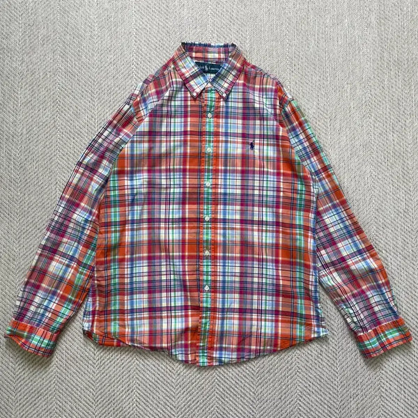 [BUNJANG] Polo Ralph Lauren Multicolor Madras Check Shirt / 폴로 랄프로렌  멀티컬러 마드라스 체크 셔츠