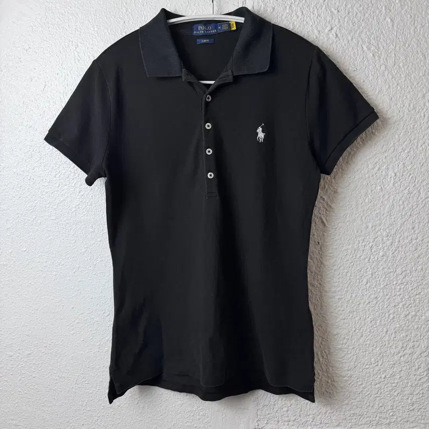 [BUNJANG] Polo Ralph Lauren Black Short Sleeve Polo Shirt / 폴로 랄프로렌 블랙 반팔 카라티 (qr정품)