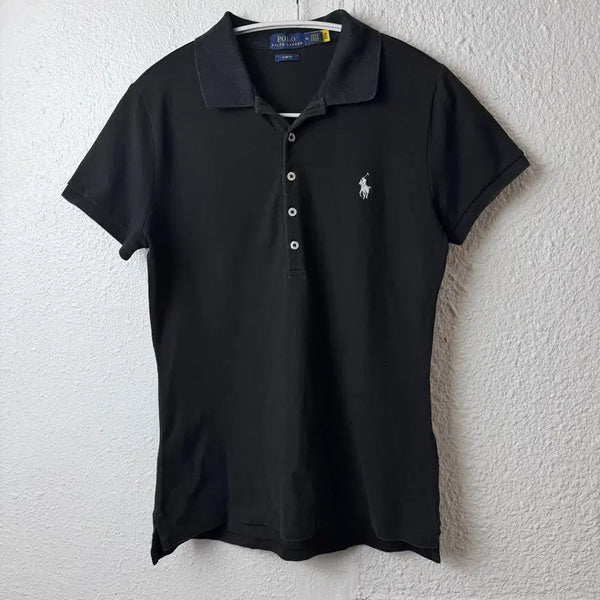 [BUNJANG] Polo Ralph Lauren Black Short Sleeve Polo Shirt / 폴로 랄프로렌 블랙 반팔 카라티 (qr정품)