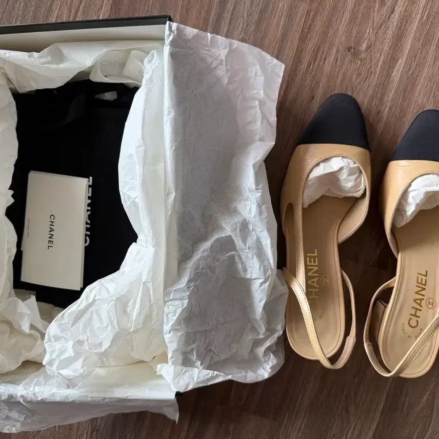 [BUNJANG] Chanel Two-Tone Slingbacks / 샤넬 투톤슬링백
