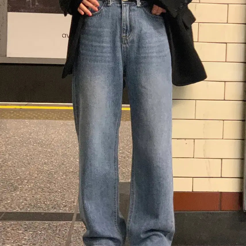 [BUNJANG] Feelings Basil Wide Denim Pants / 필링스 바질 와이드 데님