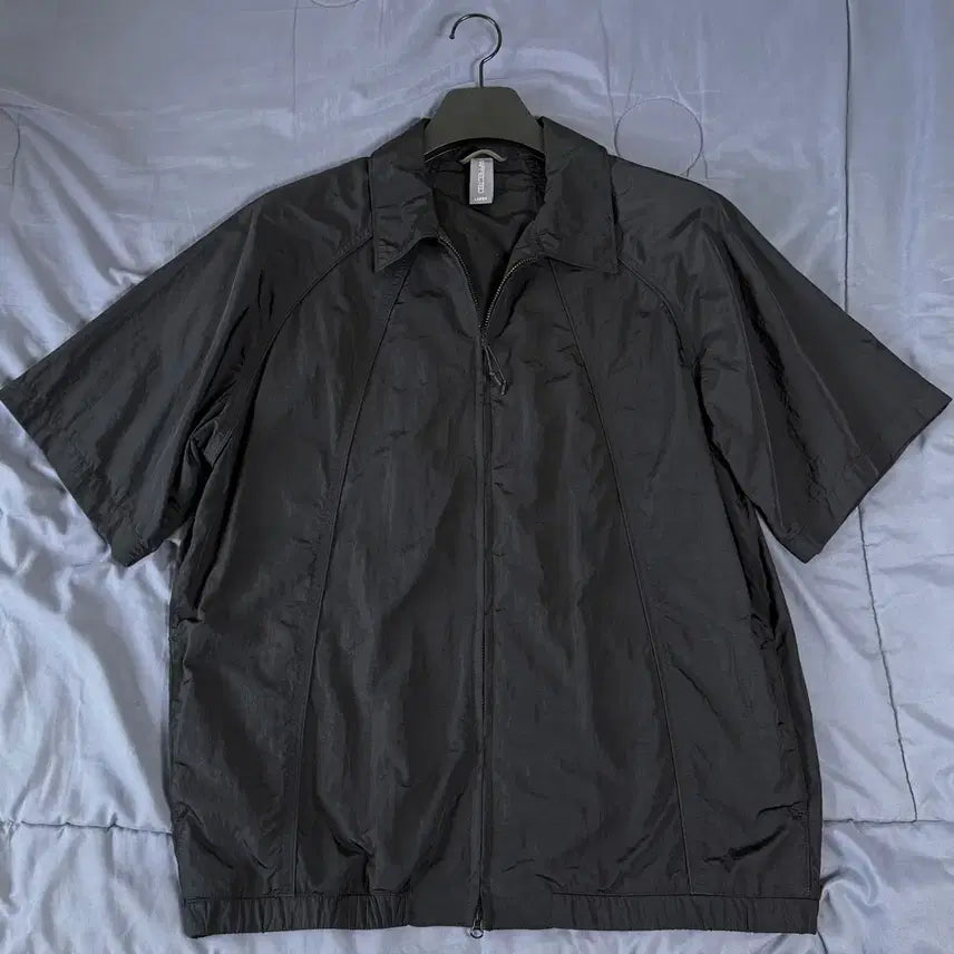 [BUNJANG] Unaffected Nylon Zip-Up Shirt Black L / 언어펙티드 나일론 집업 셔츠 블랙 L