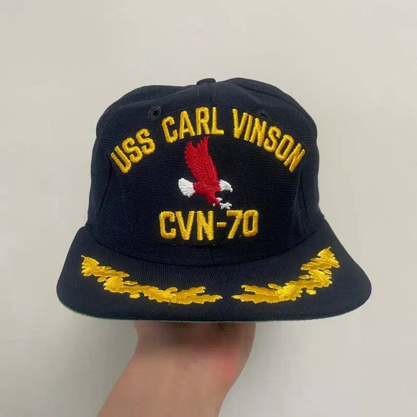 [BUNJANG] 1980s-1990s US Navy USS Carl Vinson CVN-70 Embroidered Cap / 8~90s 미해군 USS Carl Vinson CVN-70 자수 캡