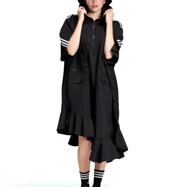 [BUNJANG] Adidas Originals x JKOO Poncho Hooded Dress Free Size / 아디다스 오리지널스 JKOO 판초 후드 원피스 FREE