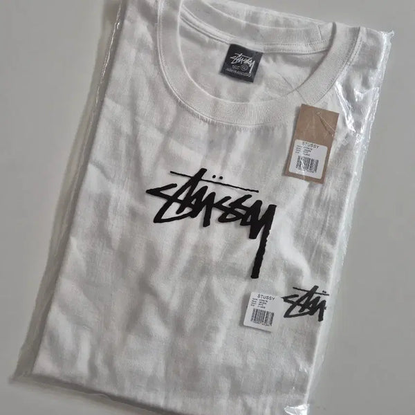 [BUNJANG] Stussy Cat Graphic T-Shirt White XL (New) / 스투시 반팔티 화이트 고양이 반팔 XL (새상품)