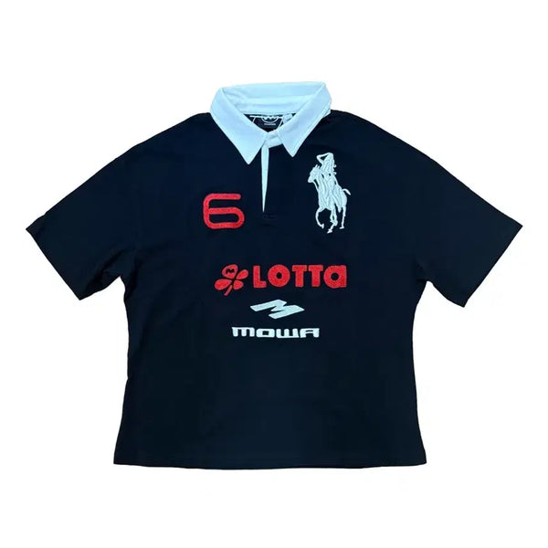 [BUNJANG] Rugby Collar T-Shirt / 럭비 카라 티셔츠