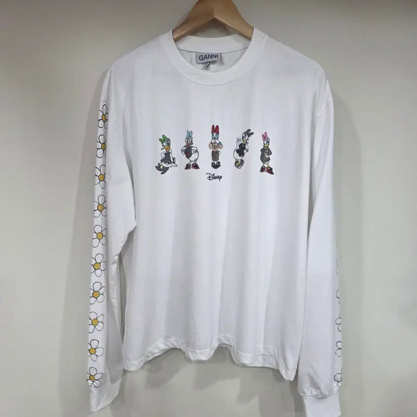 [BUNJANG] GANNI x Disney Collaboration Long Sleeve T-Shirt / 가니 여성 디즈니 콜라보 긴팔티