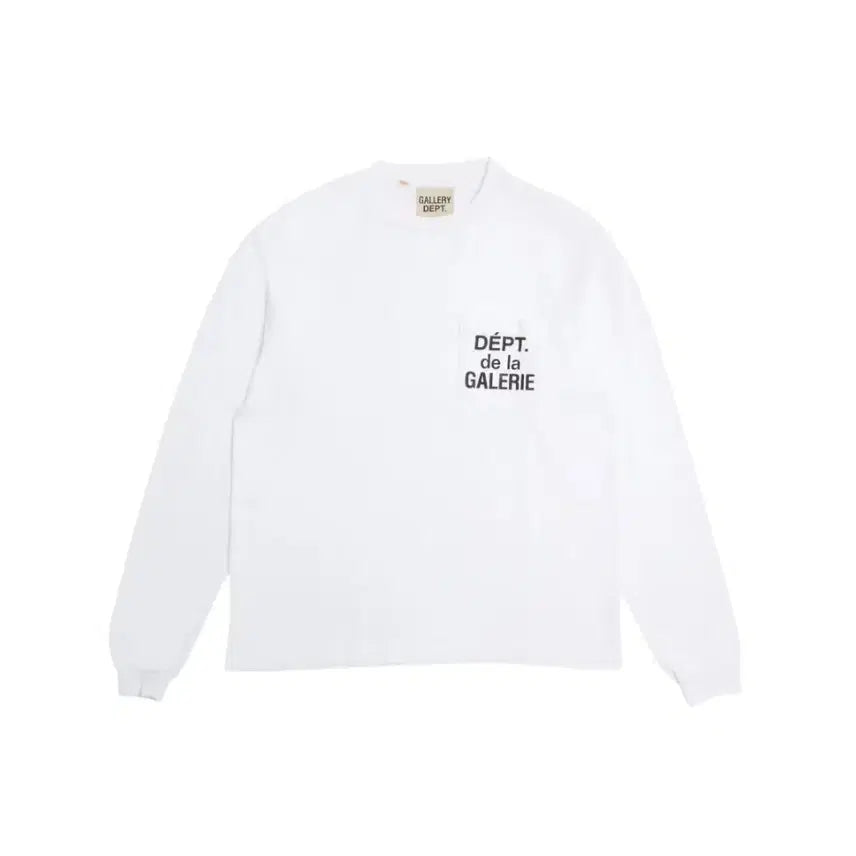 [BUNJANG] Gallery Department Pocket Long Sleeve T-shirt White 2XL / [2XL] 갤러리디파트먼트 포켓 롱슬리브