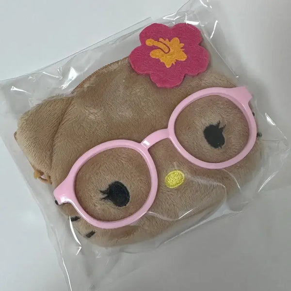 [BUNJANG] Sanrio Hello Kitty Eyeglasses Coin Pouch / 산리오 정품 키티 안경 페이스 동전지갑 파우치