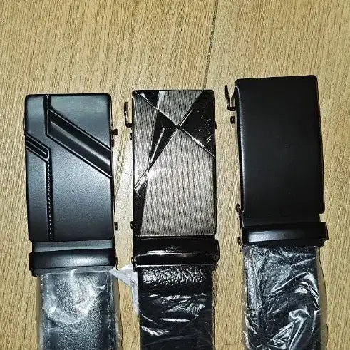 [BUNJANG] Men's Automatic Buckle Belt 3-Piece Set / 남자 자동 버클 벨트 3종 세트