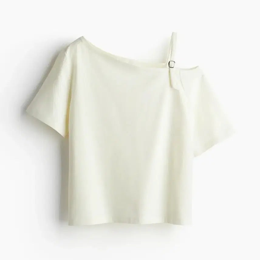 [BUNJANG] H&M Off-Shoulder T-Shirt Ivory L / H&M 오프숄더 티셔츠 아이보리 L(새상품)