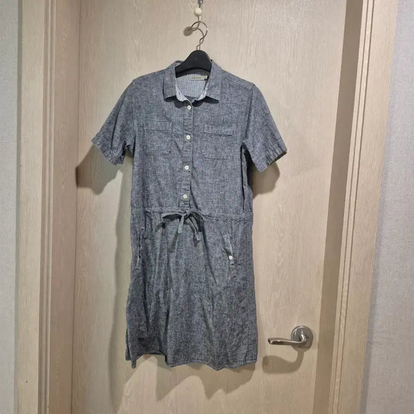 [BUNJANG] Women's Grey Shirt Dress Size L / 여성 셔츠 원피스 그레이사이즈95