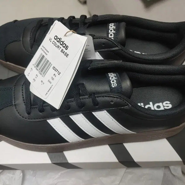 [BUNJANG] Adidas VL Court Base Black 270 Sneakers / 아디다스 VL 코트 베이스  블랙 270