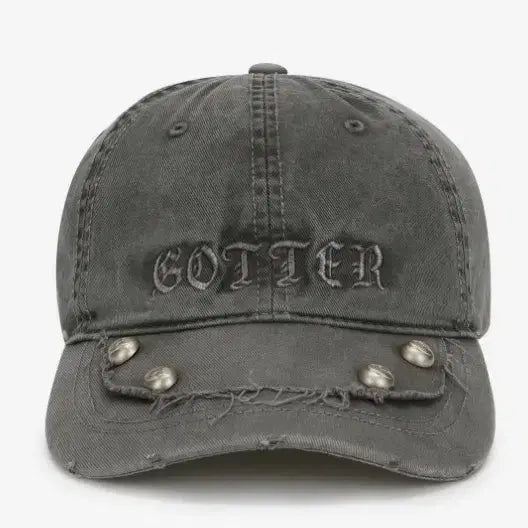 [BUNJANG] GOTTER Dark Gray Washed Cotton Baseball Cap / 볼캡 다크 그레이