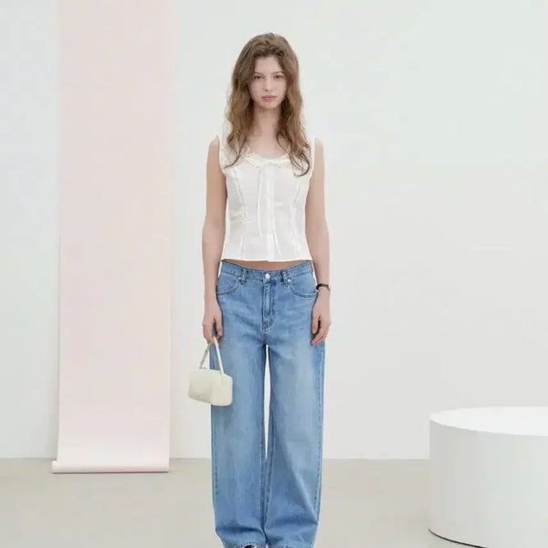 [BUNJANG] Le Plain Brush Denim Pants (Small, Long) / 르플레인 브러쉬 데님 S 스몰 롱사이즈 long Brush Washing