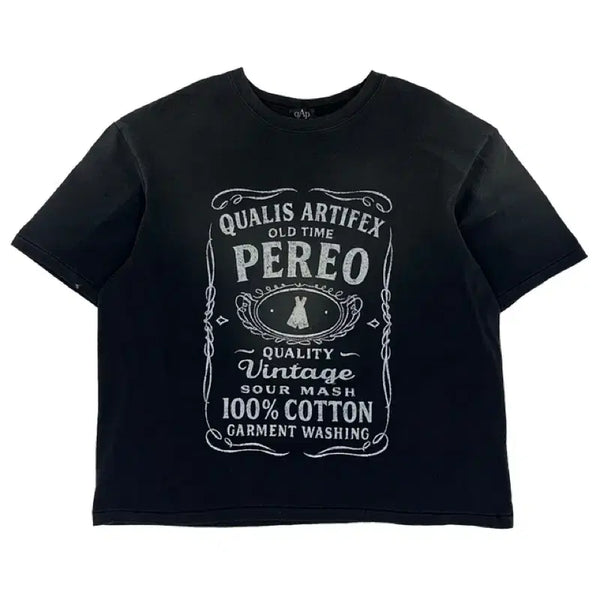 [BUNJANG] QAP VTG Whiskey Short Sleeve T-Shirt / [OS] QAP 큐에이피 VTG 위스키 반팔티셔츠