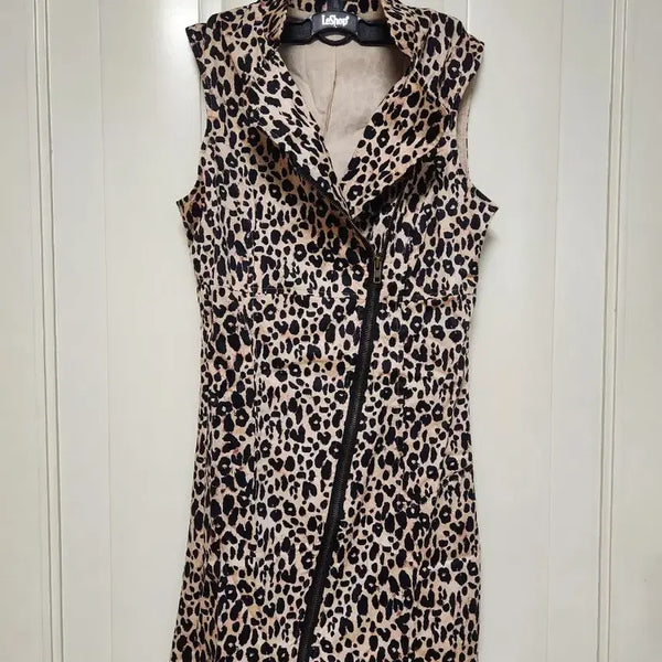 [BUNJANG] Leopard Print Midi Dress / 새상품 레오파드 원피스