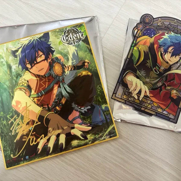 [BUNJANG] Ensemble Stars Jun Saionji Acrylic Stand + Big Shikishi / 앙스타 사자나미 쥰 아크릴 스탠드 + 빅색지