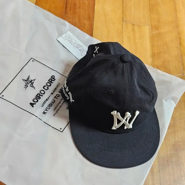 [BUNJANG] Aoiro 6-Panel Cap Black / 아오이로 6패널 본A/N캡 블랙