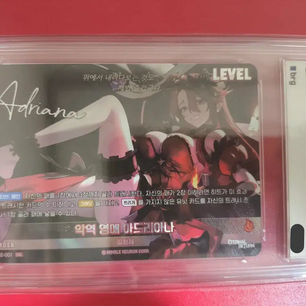 [BUNJANG] Nibel Arena Eternally Adriana Leader Signed Card BRG10 GEM MT / 니벨아레나 이터널리턴 악영 영애 아드리아나 리더싸인 SBL BRG10