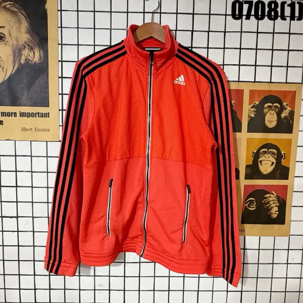 [BUNJANG] Adidas 3-Stripes Track Top Jersey Orange L / 아디다스 삼선 트랙탑 져지 오렌지 L