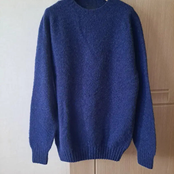 [BUNJANG] Howlin' Wool Blend Knit Sweater - Navy / 하울린 HOWLIN 니트 스웨터