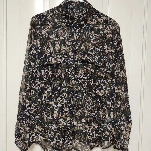 [BUNJANG] Zara Chiffon Blouse / 자라 쉬폰 블라우스