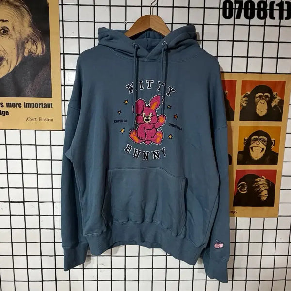 [BUNJANG] Kirsh Bunny Hoodie Blue L / 키르시 버니 후드티 블루 L